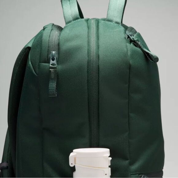 Lululemon Double-Zip Backpack 22L- Legacy Green/Grey Eucalyptus NWT laptop bag - Picture 11 of 13